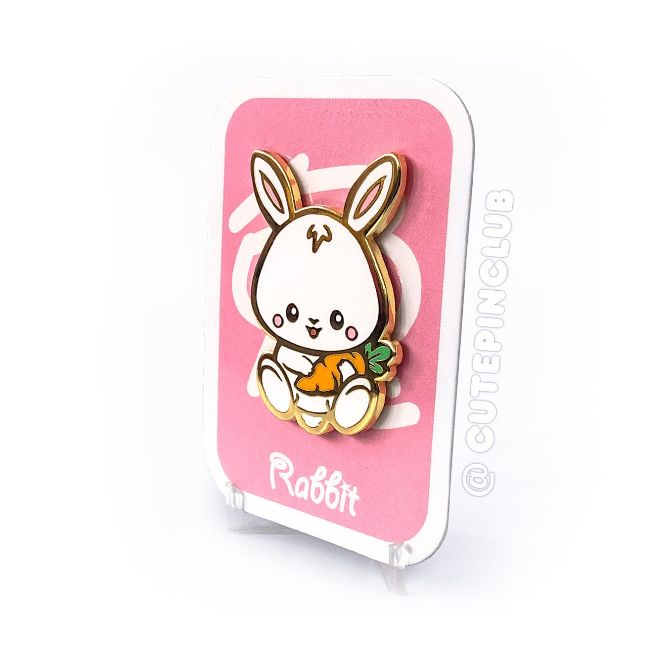 Chibi Bunny Enamel Pins - Cute Rabbits for New Year by Dinojar — Kickstarter