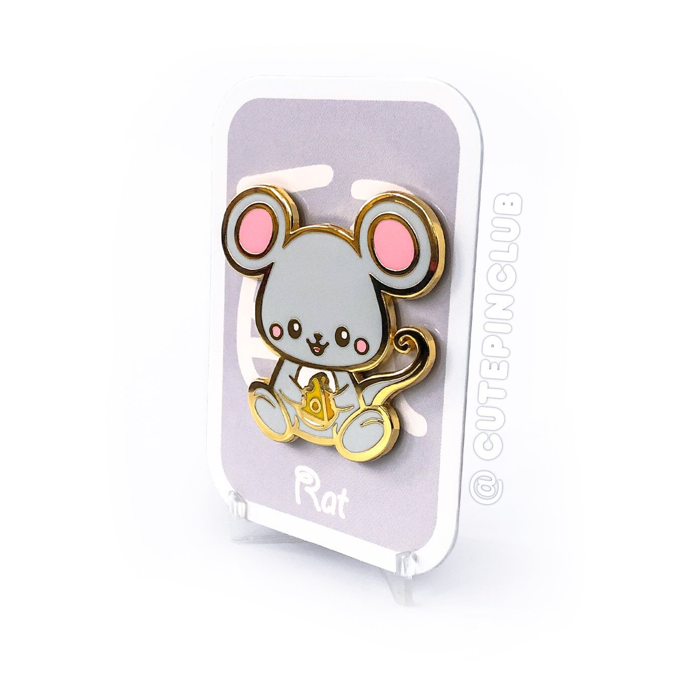 Cutepinclub - Rat Hard Enamel Pin