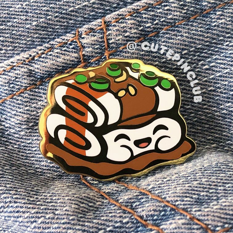 Dim Sum Interchangeable Enamel Pin Set of 4 Soft Enamel Pins Lapel